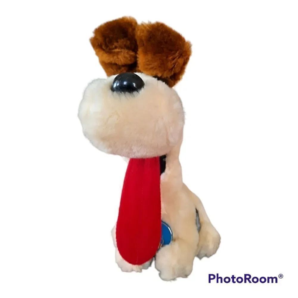 Vintage 1983 Garfield DAKIN Fun Farm ODIE 11" Plush Stuffed Animal w/tags Lovey